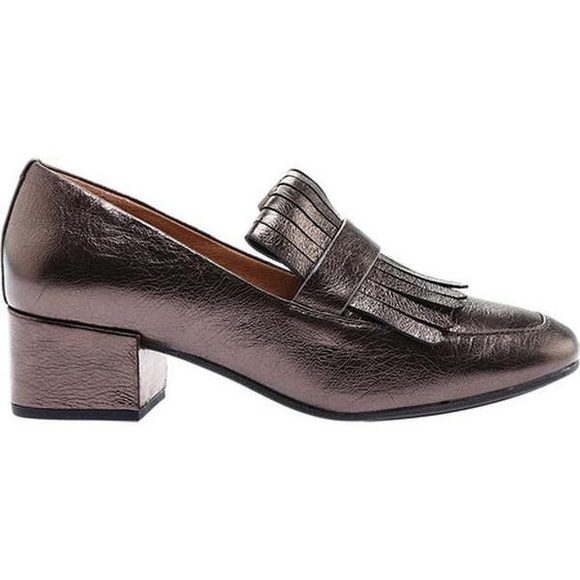 Bronze Tassel Leather Loafer Gentle Souls Size 8 - Picture 2 of 7